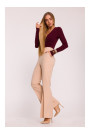 M874 Flared leg trousers - beige