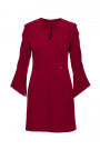 M876 Dress with wide cuffs - maroon