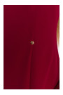M876 Dress with wide cuffs - maroon