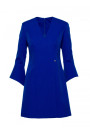 M876 Dress with wide cuffs - royal blue