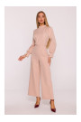 M879 Jumpsuit with stand-up collar - beige