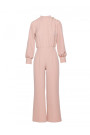 M879 Jumpsuit with stand-up collar - beige