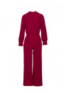 M879 Jumpsuit with stand-up collar - maroon