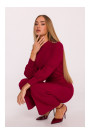 M879 Jumpsuit with stand-up collar - maroon