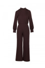 M879 Jumpsuit with stand-up collar - brown