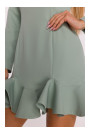 M880 Ruffled hem dress - mint