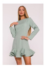 M880 Ruffled hem dress - mint