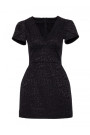 M882 Jacquard mini dress - black
