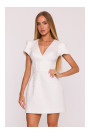 M882 Jacquard mini dress - cream