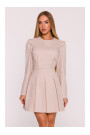 M884 Denim-look dress - beige