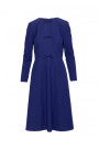 S413 Shift dress with bows - blue