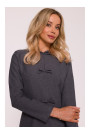 S413 Shift dress with bows - grey