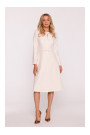 S414 Shift dress with bows - ivory