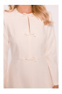 S414 Shift dress with bows - ivory