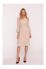 S415 Shirt dress tied at the waist - beige