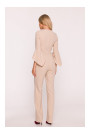 S416 Jumpsuit with ruffled sleeves - beige