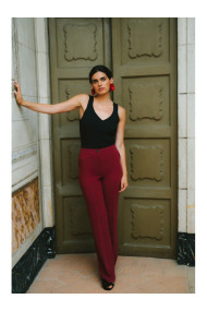 S418 Taliored trousers - maroon