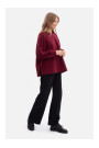 B306 Knit relaxed fit sweatshirt - burgundy
