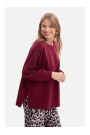 B306 Knit relaxed fit sweatshirt - burgundy