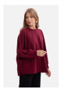 B306 Knit relaxed fit sweatshirt - burgundy