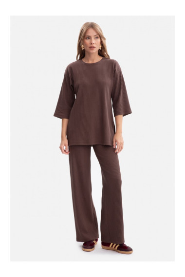 B300 Rib knit trousers - brown