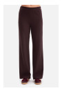 B300 Rib knit trousers - dark chocolate