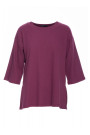 B301 Rib knit top - plum