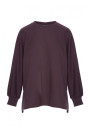 B306 Knit relaxed fit sweatshirt - dark chocolate