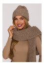 M895 Ribbed beanie - beige