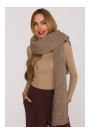 M896 Ribbed scarf - beige