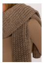 M896 Ribbed scarf - beige
