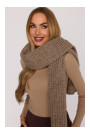 M896 Ribbed scarf - beige