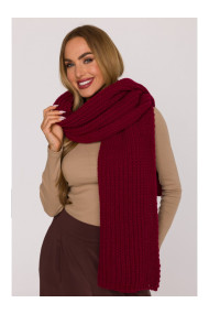 M896 Ribbed scarf - maroon