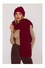 M896 Ribbed scarf - maroon