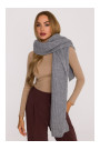 M896 Ribbed scarf - grey