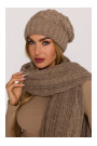 M897 Cable knit beanie - beige