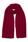 M898 Cable knit scarf - maroon