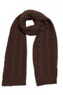 M898 Cable knit scarf - brown