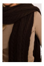 M898 Cable knit scarf - brown