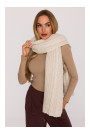 M898 Cable knit scarf - ecru
