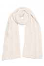 M898 Cable knit scarf - ecru