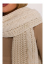 M898 Cable knit scarf - ecru