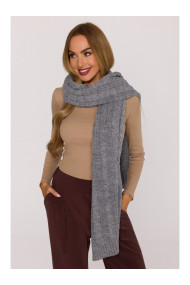 M898 Cable knit scarf - grey