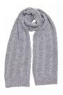 M898 Cable knit scarf - grey
