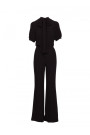 S421 Jumpsuit with a tie bow - black
