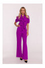 S421 Jumpsuit with a tie bow - lavender