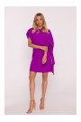 S423 Dress with cape - lavender