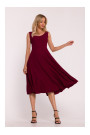S424 Fit & flare dress - maroon