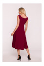 S424 Fit & flare dress - maroon