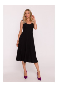 S424 Fit & flare dress - black